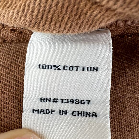 Princess Polly Brown Button-Down Shirt Top Cotton Pockets Long Sleeves Size 6 - Picture 11 of 11